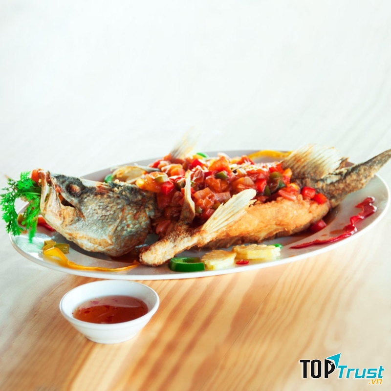 Cá chẽm sau khi chế biến rất hấp dẫn người ăn (Nguồn: Sưu tầm)