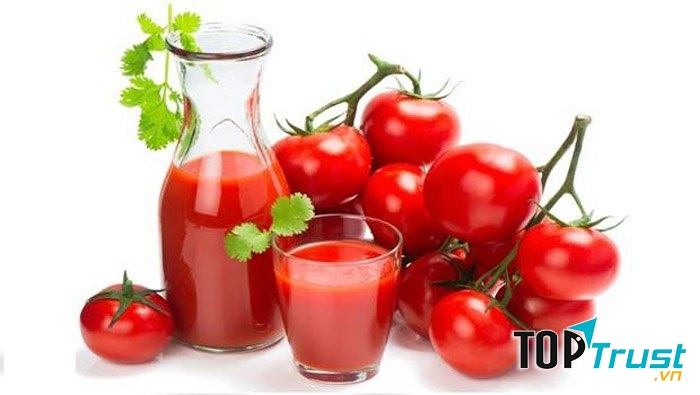 Trái cà chua có sự dồi dào chất chống oxy hóa lycopene.