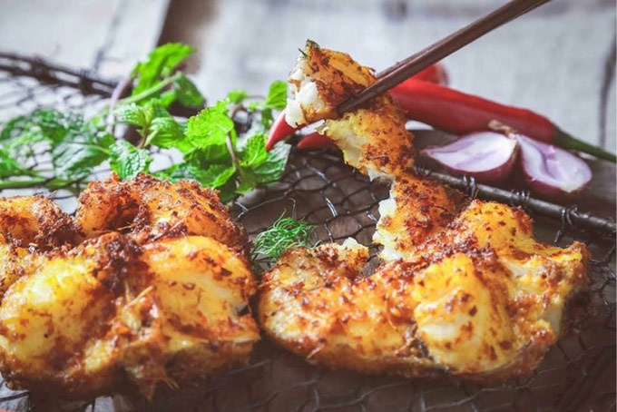 Cá lăng nướng than Đắk Nông