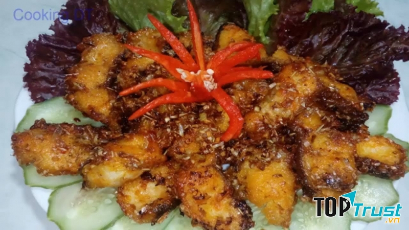 Cá lóc chiên sả ớt