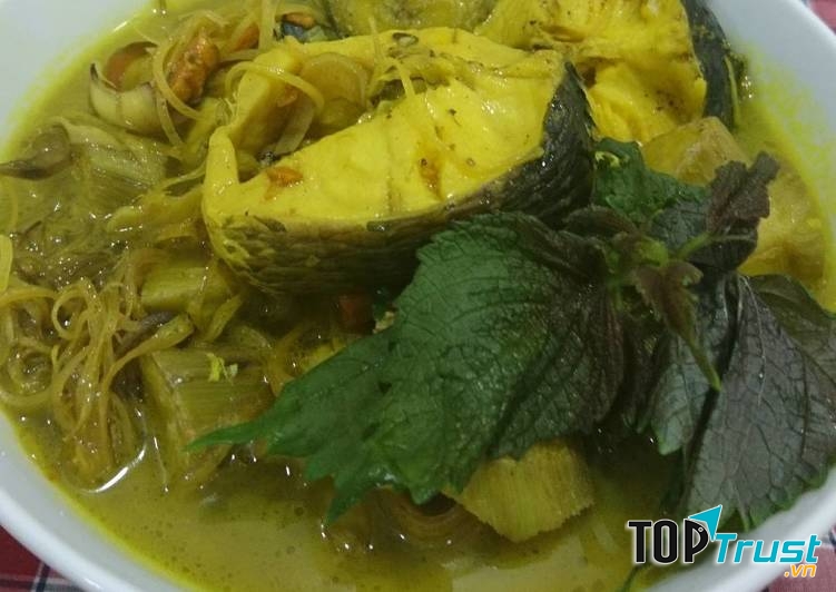 Cá lóc um chuối xanh