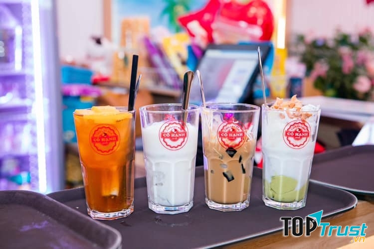 Cà phê cốt dừa cô Hạnh