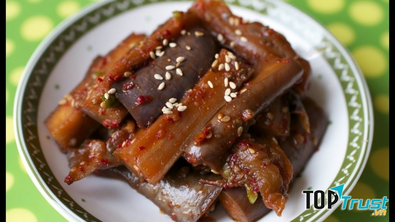 Cà tím hấp xì dầu