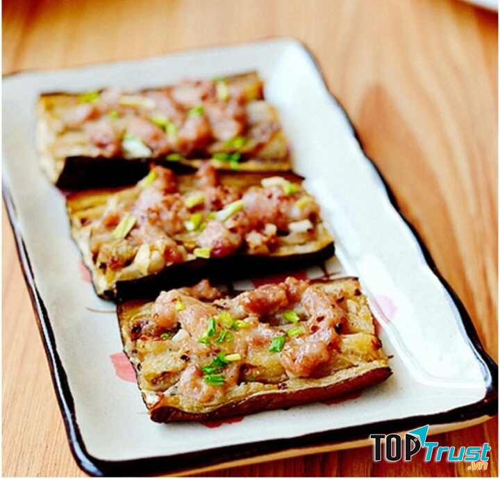 Cà tím nướng thịt