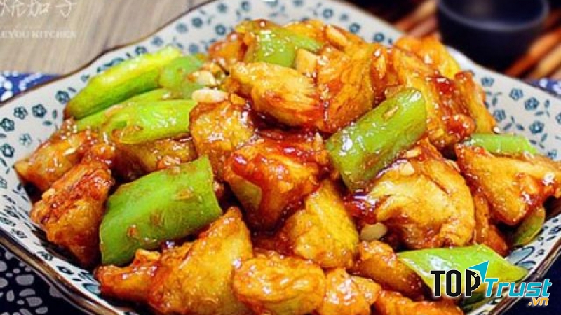Cà tím xào chua ngọt