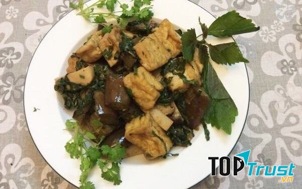 Cà tím xào đậu hũ