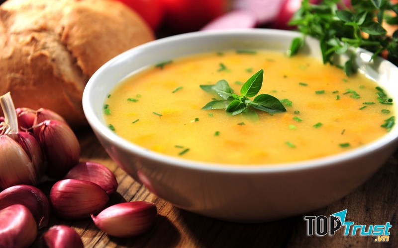 Cháo nếp nấu với đẳng sâm và đỗ trọng giúp an thai