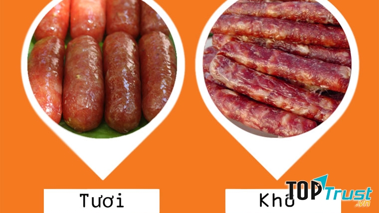 Cách chọn lựa lạp xưởng tươi và khô ngon