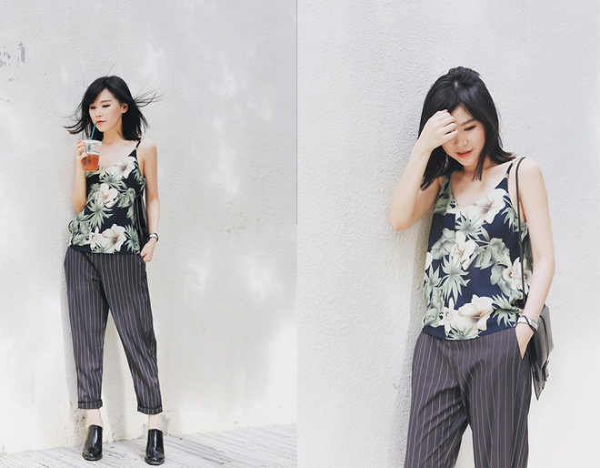 Họa tiết kẻ sọc tạo cảm giác khiến người đối diện cảm thấy bạn nhỏ nhắn và cao ráo hơn