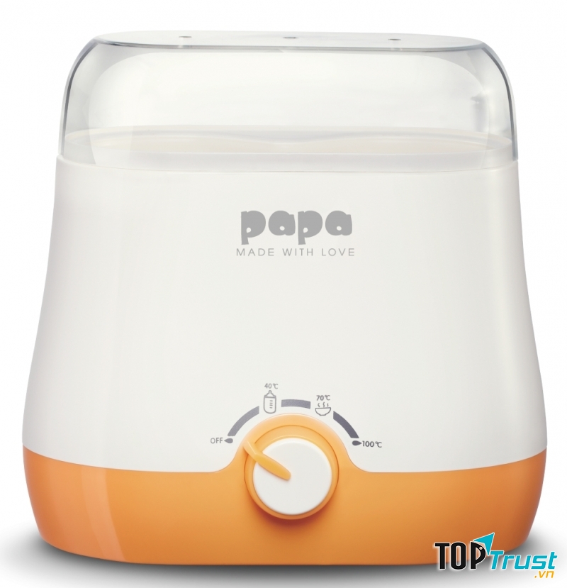 Cho sữa vào máy hâm sữa để rã đông