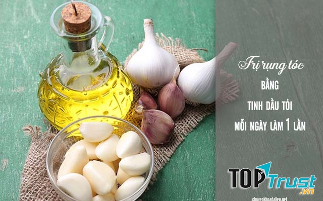 Cách trị rụng tóc với tỏi