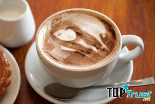 Bạn sẽ được thưởng thức những ly Capuccino như thế này tại đây