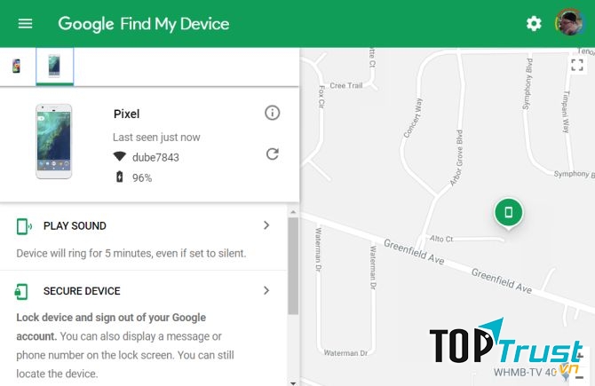 Find My Device của Google