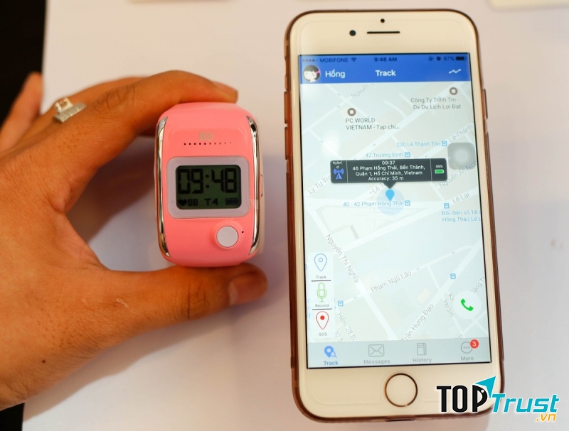 Cài đặt ứng dụng theo dõi bé (ảnh minh họa)