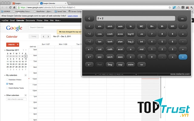 Tiện ích mở rộng Calculator