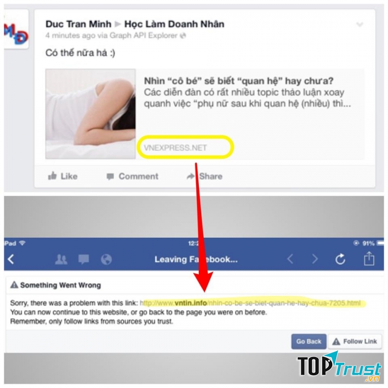 Thận trọng với những đường link và file đính kèm không rõ ràng