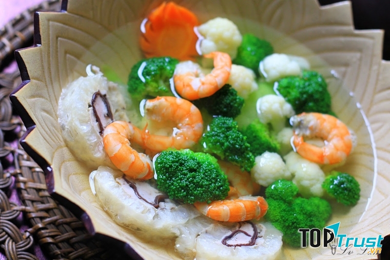 Canh bóng nấu thả