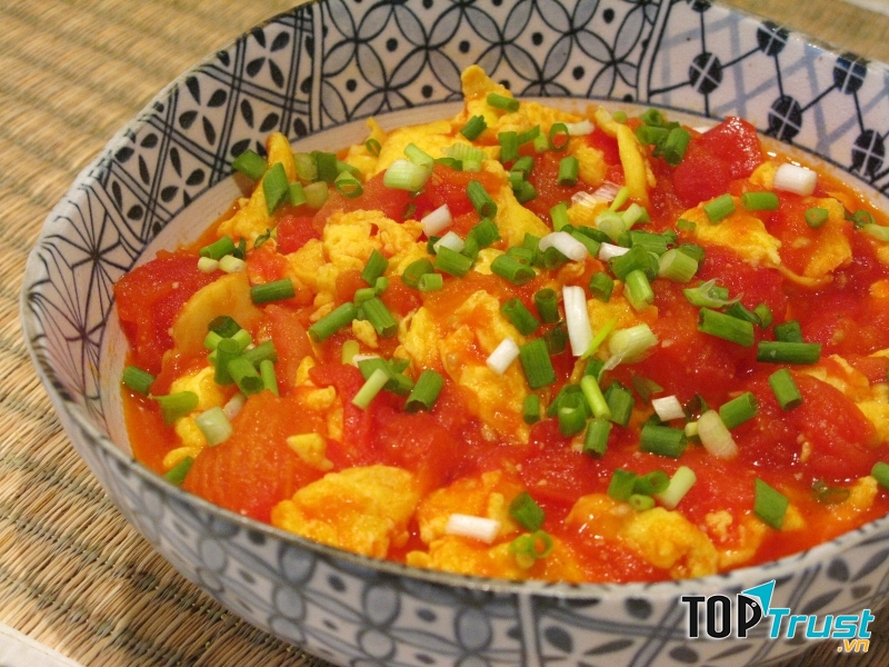 Món canh cà chua trứng