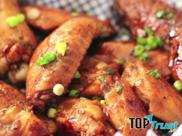 Cánh gà chiên coca