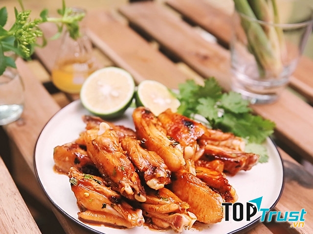 Cánh gà rim mật ong