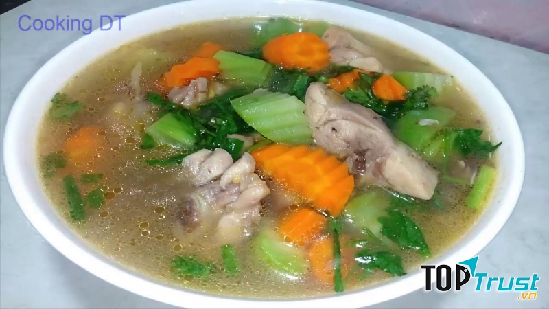 Canh mía lau cà rốt