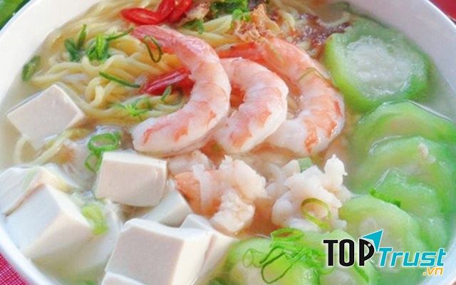 Canh mướp đậu phụ