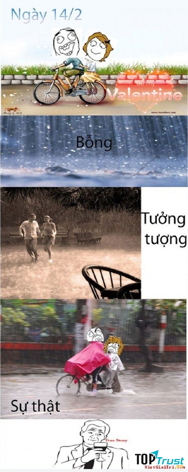 Họ thậm chí còn tưởng tượng ra câu chuyện có kịch bản và kết thúc không có hậu cho những cặp đôi.