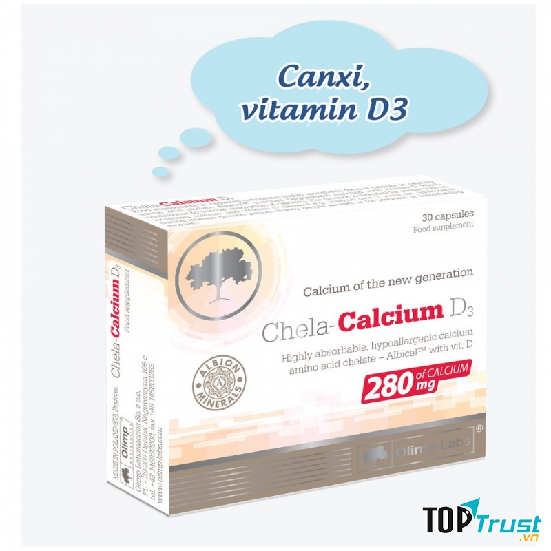 Canxi Chela-Calcium D3