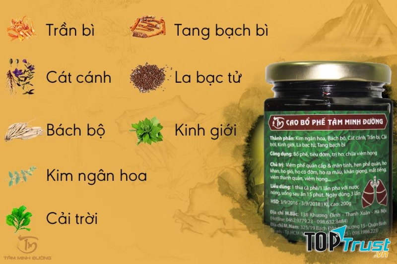 Cao Bổ Phế Tâm Minh Đường