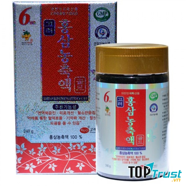 Cao Hồng Sâm Ánh Bạc Gold KGS 240g (4.5mg/g) – Hàn Quốc
