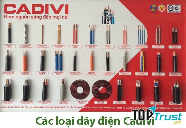 Các loại dây điện Cadivi