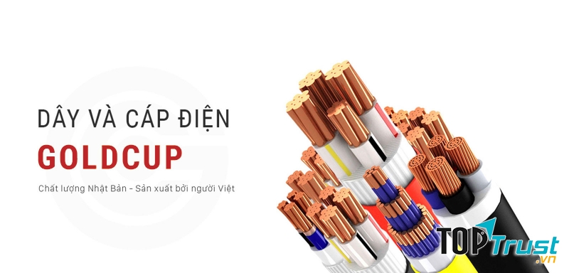 Dây và Cáp điện GOLDCUP mang chất lượng Nhật Bản
