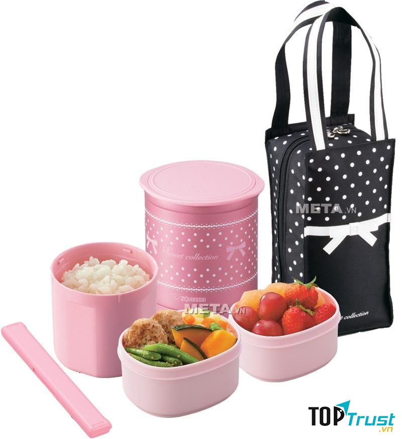 ﻿Cặp lồng cơm giữ nhiệt Zojirushi SZ-LA02 - 3 ngăn