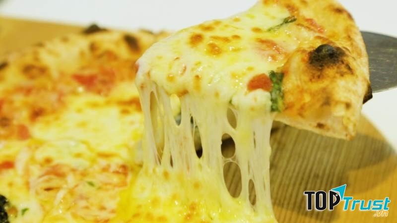 Pizza thơm ngon.