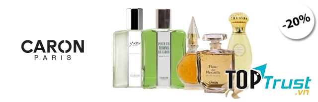 Vài dòng nước hoa của Caron.