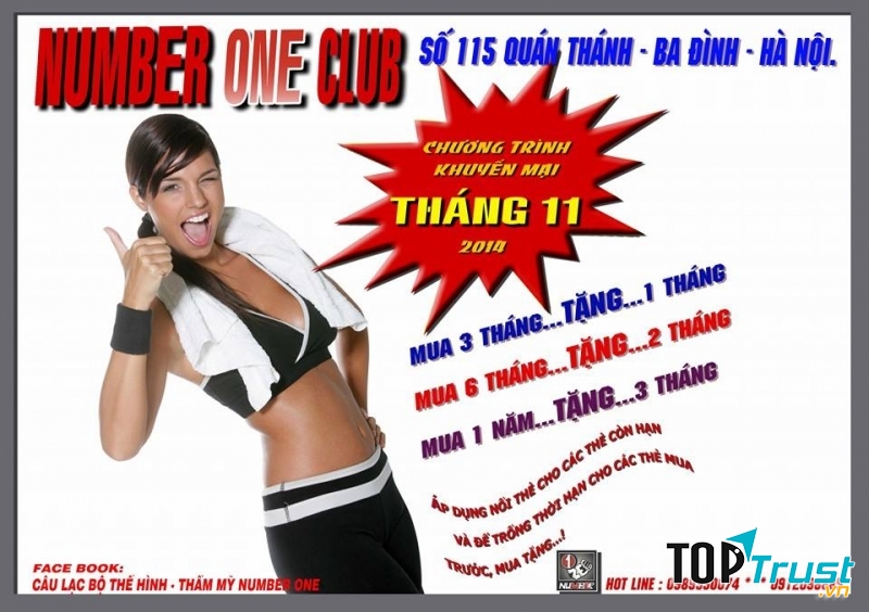 Câu lạc bộ Thể hình - Thẩm mỹ NUMBER ONE