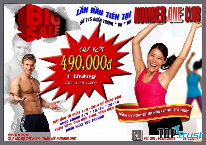 Câu lạc bộ Thể hình - Thẩm mỹ NUMBER ONE