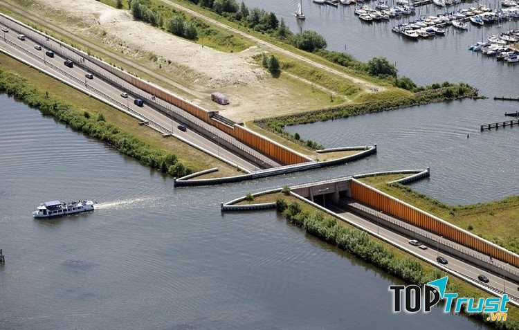 Cây cầu nước ở Hà Lan