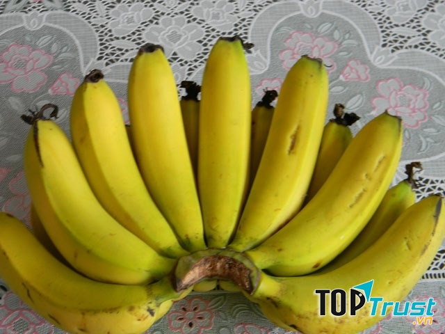 Chuối có nhiều chất dinh dưỡng, khi chín có màu vàng, ăn ngọt và thơm.