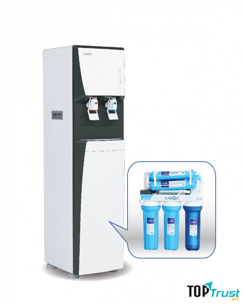 Máy lọc nước RO tích hợp nóng lạnh Karofi HCV351-WH