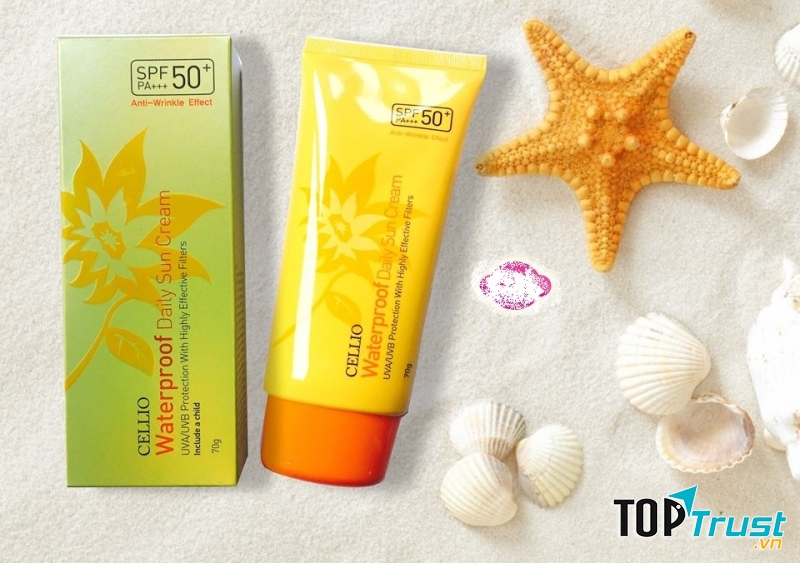 Kem chống nắng Cellio Waterproof Daily Sun Cream SPF50+ PA+++