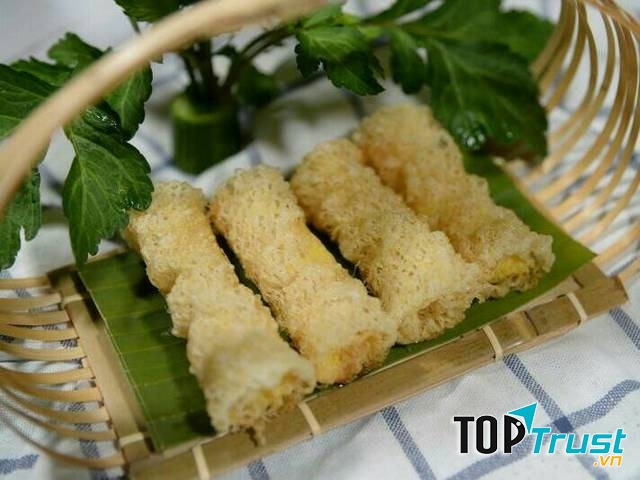 cách làm món ăn từ sầu riêng, chả giò sầu riêng