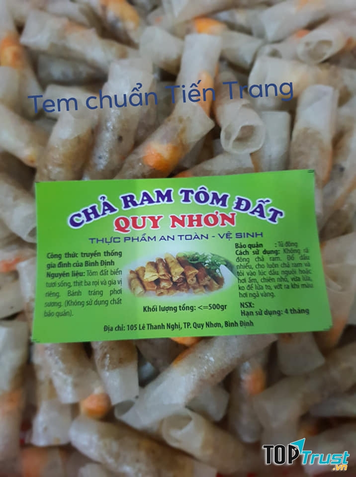 Bằng những nỗ lực cố gắng, chả ram tôm đất Tiến Trang đã trở thành một thương hiệu nổi tiếng tại Bình Định, chuyên sản xuất chả ram tôm đất cung cấp đến khắp các tỉnh thành cả nước.