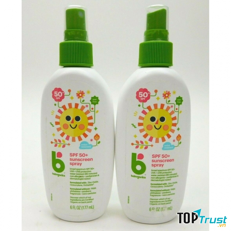 Chai xịt chống nắng Babyganics Mineral-Based Sunscreen Spray SPF 50+