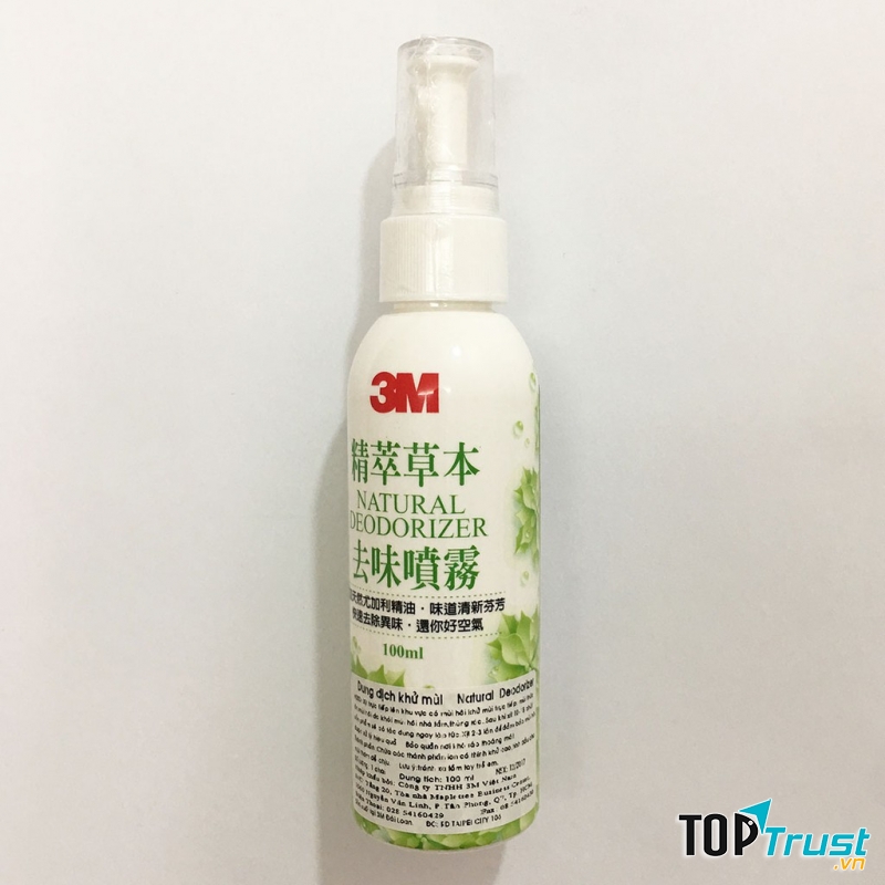 Chai Xịt Khử Mùi Diệt Khuẩn 3M Natural Deodorizer
