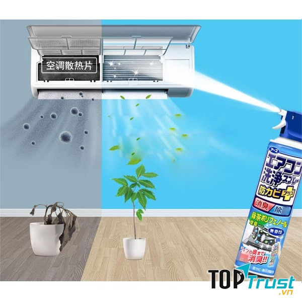 Chai xịt vệ sinh điều hoà Earth Chemical