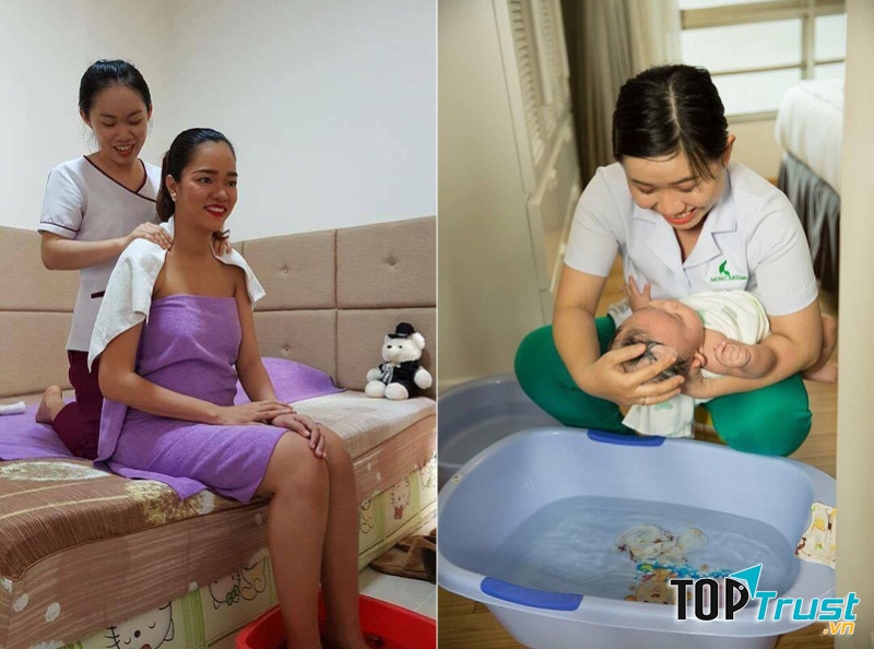Spa cung cấp đầy đủ các dịch vụ cần thiết như massage thon gọn vùng bụng, tẩy tế bào chết, gội đầu...