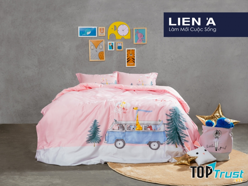 Chăn drap gối nệm Liên Á