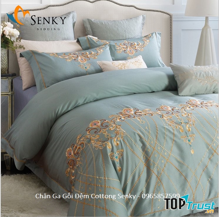 Chăn Ga Gối Đệm Cottong Senky