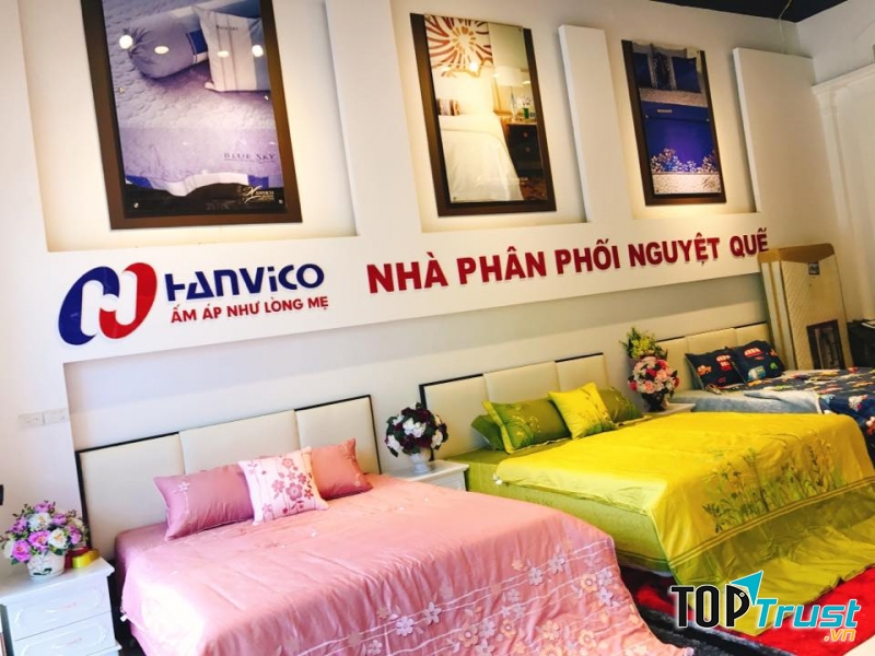 Chăn ga gối đệm Hanvico +Sông Hồng Nguyệt Quế